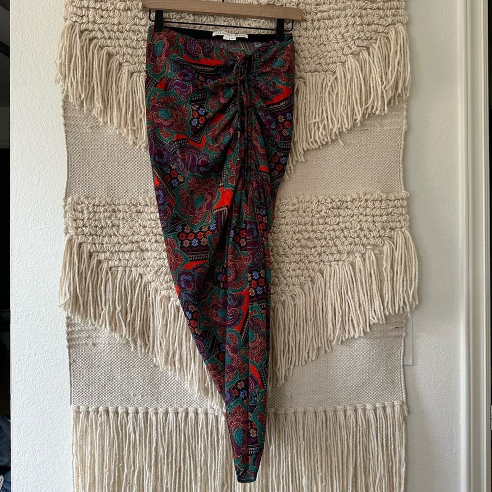 Veronica Beard Ari Paisley Midi Skirt